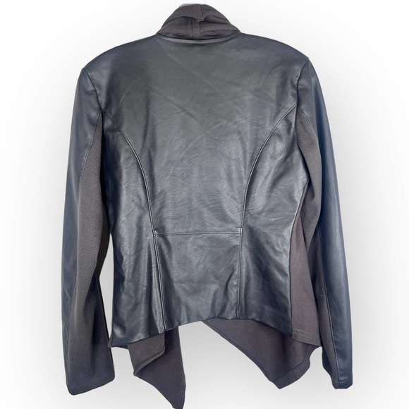 BLANK NYC Whatever It Takes Drape Front Jacket Long Sleeve Gray Size S - Picture 6 of 10